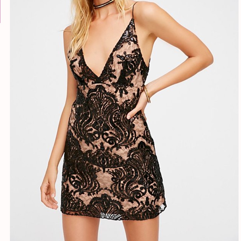 Free People  - Night Shimmers Mini Dress